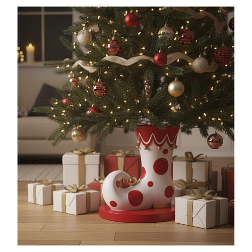 Elf boot, Christmas tree base, 18x18x24 in 2