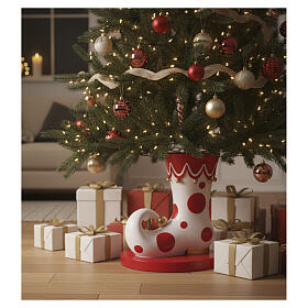 Base per albero a stivale di elfo 45x45x60 cm