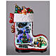 Christmas boot music box with animated village, 14x8x17 in s2