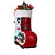 Carillon stivale di Natale con villaggio animato 35x20x45 cm s3