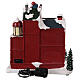 Casa rossa di Babbo Natale led animata con musica 30x20x35 cm s5