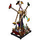 Christmas merry-go-round with airplanes: animated scene with lights and music, 14x7.5x19 in s4