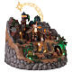 Villaggio presepe natività animato led e musica 40 cm s6