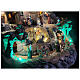 Villaggio presepe natività animato led e musica 40 cm s7