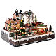 Animated Christmas funfair with lights and music, 25x18x16 in s5