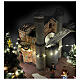 Parque de diversiones navideño animado luces y música 60x45x40 cm s6