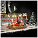Animated Christmas Amusement Park Lights and Music Scene, 60x45x40 cm s4