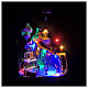 Mountain with animated skating rink, sleigh lights, and music 30x20x30 cm s2