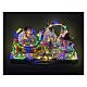 Manèges de Noël animés lumières et musique 55x35x30 cm s2