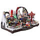 Giostre di Natale animate luci e musica 55x35x30 cm s4