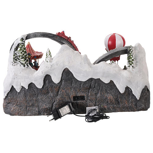 Animated Christmas Merry-Go-Rounds with Lights and Music, 55x35x30 cm 5