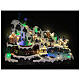 Mountain village with animated cableway, lights and music, 23x14x16 in s2