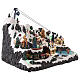 Mountain village with animated cableway, lights and music, 23x14x16 in s4