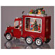 Bola de nieve camión con Santa Claus al volante 30x10x20 cm s3