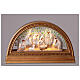 Cuadro Natividad con nieve y luces 30x7x15 cm s2