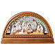 Cuadro Natividad con nieve y luces 30x7x15 cm s5
