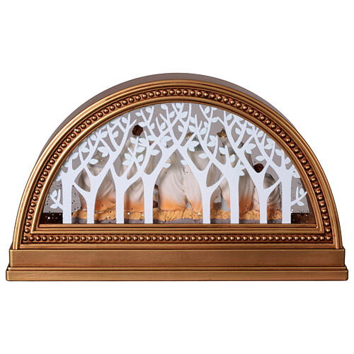 Tableau Nativité avec neige 30x7x15 cm 6