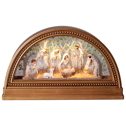 Nativity Scene Wall Art with Snow 30x7x15 cm 1