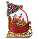 Christmas snow globe: Santa's sleigh, 7x3x10 in s1