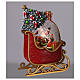 Esfera de vidrio trineo Papá Noel 20x8x25 cm s2