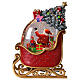 Esfera de vidrio trineo Papá Noel 20x8x25 cm s6