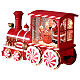 Locomotiva con neve caramelle musica e luci 30x10x15 cm s4