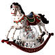 Palla di neve cavallo a dondolo e villaggio musica e neve 30x12x30 cm s3