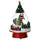 Palla di neve Babbo Natale addobbo albero 15x25 cm s3
