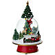 Palla di neve Babbo Natale addobbo albero 15x25 cm s4