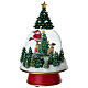 Palla di neve Babbo Natale addobbo albero 15x25 cm s5