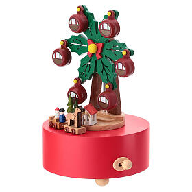 Carillon in legno ruota panoramica agrifoglio  20 cm