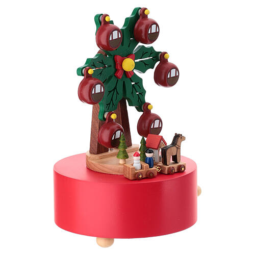 Carillon in legno ruota panoramica agrifoglio  20 cm 3