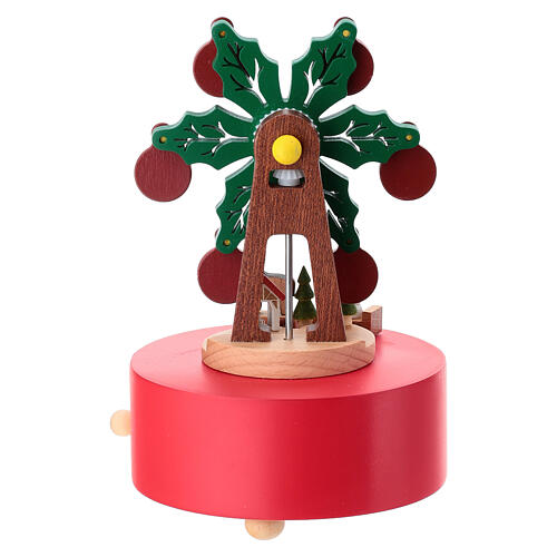 Carillon in legno ruota panoramica agrifoglio  20 cm 5