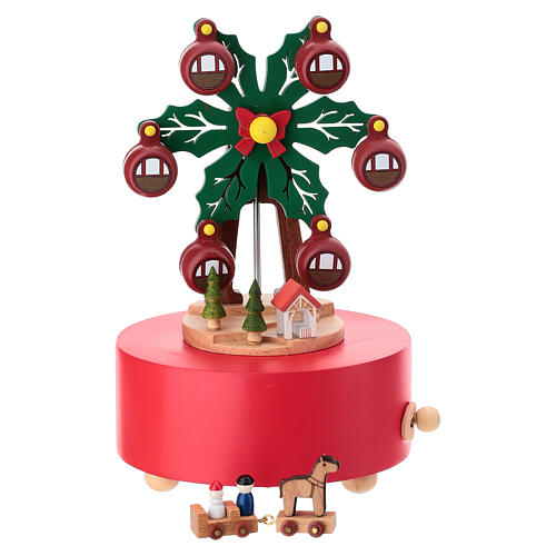 Carillon in legno ruota panoramica agrifoglio  20 cm 4