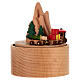 Christmas music box: mountain with train and deer, 4 in s5