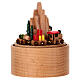 Carillon natalizio montagna con trenino e cervo 10 cm s2