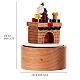 Carillón Papá Noel en chimenea 12 cm s3