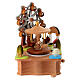 Carillon lunapark in legno cavallucci e giostra in movimento 10x15x15 cm s5