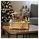 Wooden musical carousel with horses and moving carousel, 10x15x15 cm s2