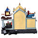 Villaggio Natalizio con stazione e gift shop luci e musica 40x20x35 cm s5