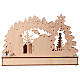 Villaggio paesaggio montagna con luce led bianco caldo 30x45x10 cm s5