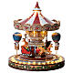 Carousel music box with motion, resin, 12x12 in s4