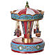 Carousel music box with seats, 6x4 in s1