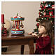 Carousel music box with seats, 6x4 in s2