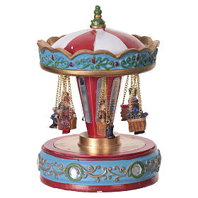Carillon giostra con seggiolini 15x10 cm