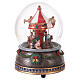 Bola vidrio carrusel con caballos navideño 15x10x10 cm s1
