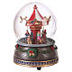 Boule à neige en verre carrousel avec chevaux de Noël 15x10x10 cm s5