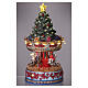 Albero di natale con giostra e luci di natale 25x10 cm s4