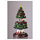 Albero di Natale con 2 scene in movimento 45x25 cm s2