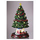 Albero di Natale con 2 scene in movimento 45x25 cm s6